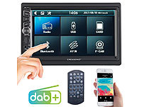 Creasono 2-DIN-DAB+/FM-Autoradio, Touchdisplay, Bluetooth, Freisprecher, 4x45 W