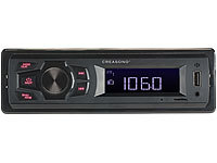Creasono MP3-Autoradio CAS-500 mit Wiedergabe von USB & microSD, 4x 7 W; Bluetooth-Autoradios (1-DIN) Bluetooth-Autoradios (1-DIN) 