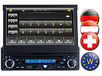 Creasono 7" Touchscreen DVD-Autoradio mit Navigation Westeuropa; 1 DIN Navigations-Systeme 