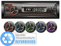 Creasono MP3-Autoradio mit Bluetooth & Freisprechfunktion, Versandrückläufer; 2-DIN-MP3-Autoradios mit Bluetooth und Video-Anschluss, MP3-Autoradios (1-DIN) 
