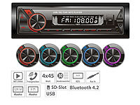 Creasono MP3-Autoradio mit Bluetooth & Freisprechfunktion, USB, SD, 4x45 W