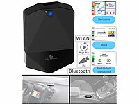 Creasono WLAN-Adapter für Apple CarPlay-Geräte mit USB, Plug and Play, 5,8 GHz; 2-DIN-MP3-Autoradios mit Bluetooth und Video-Anschluss 2-DIN-MP3-Autoradios mit Bluetooth und Video-Anschluss 