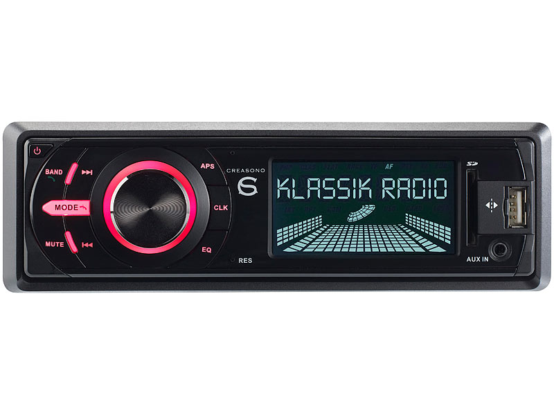 ; Bluetooth-Autoradios (1-DIN) 