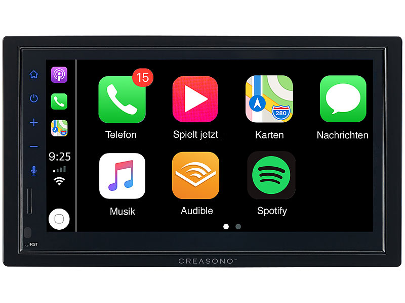 ; 2-DIN-MP3-Autoradios mit Bluetooth und Video-Anschluss 