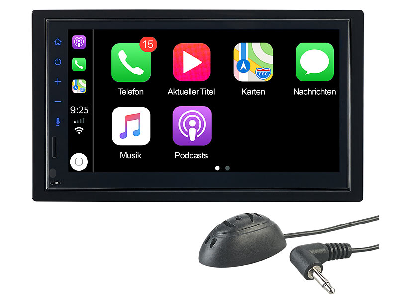 ; 2-DIN-MP3-Autoradios mit Bluetooth und Video-Anschluss 