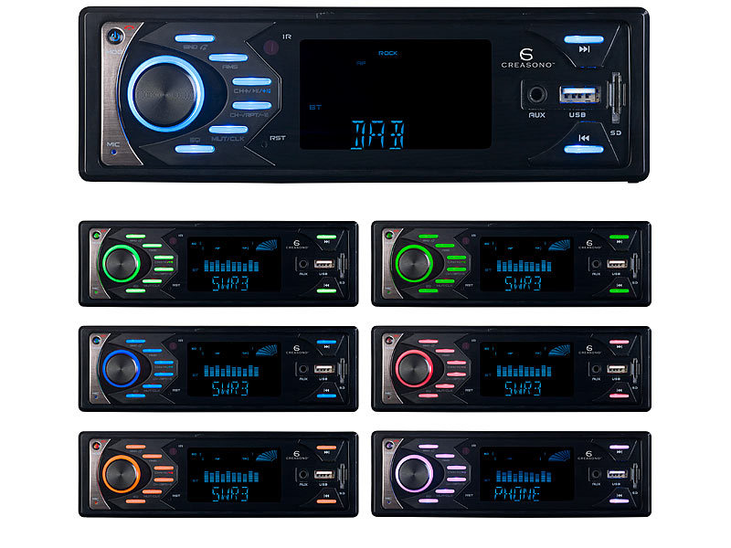 ; Bluetooth-Autoradios (1-DIN) 