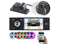 Creasono Autoradio 1DIN, DIN 1 Autoradio, Autoradio mit Kamera