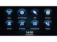 ; 2-DIN-MP3-Autoradios mit Bluetooth und Video-Anschluss 