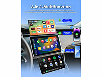 ; Wireless CarPlay- und Android-Auto-Adapter mit Dual-WLAN, Bluetooth und Android Wireless CarPlay- und Android-Auto-Adapter mit Dual-WLAN, Bluetooth und Android 