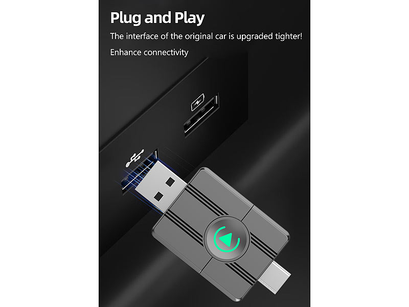 ; Wireless-Adapter für Apple CarPlay-Autoradios, 2-DIN-MP3-Autoradios, kompatibel mit Apple CarPlay Wireless-Adapter für Apple CarPlay-Autoradios, 2-DIN-MP3-Autoradios, kompatibel mit Apple CarPlay Wireless-Adapter für Apple CarPlay-Autoradios, 2-DIN-MP3-Autoradios, kompatibel mit Apple CarPlay 
